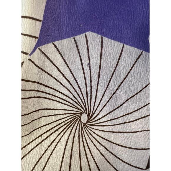 Vintage Marlboro White Brown Purple Spiral printed Short Sleeve Shirt  Large EC - Picture 5 of 7